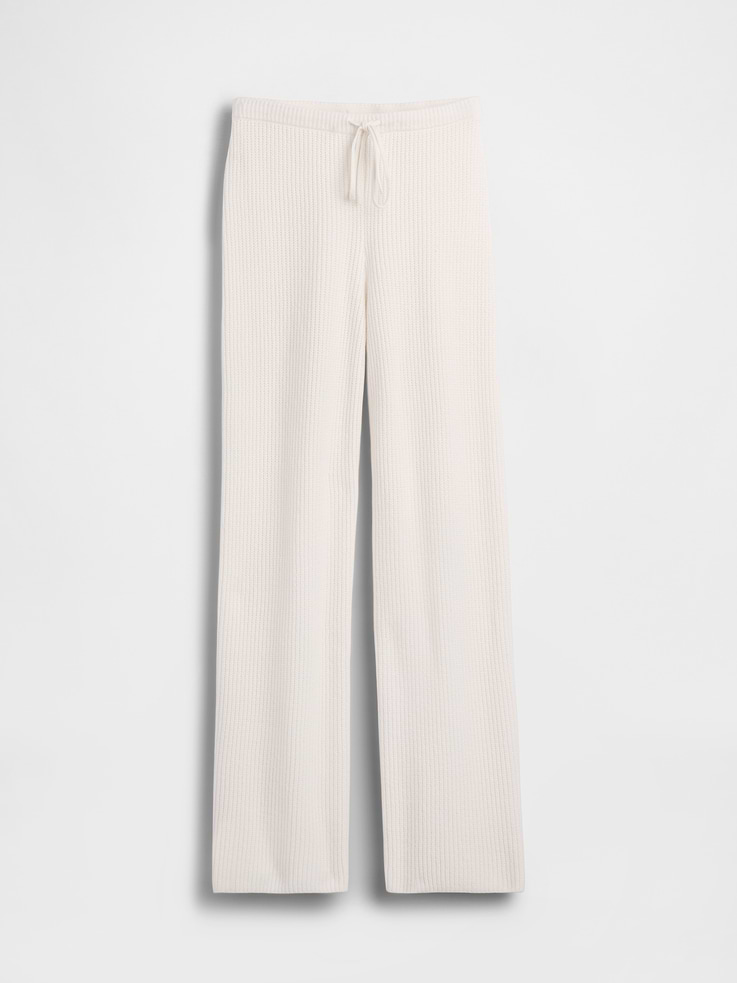 Image number 6 showing, CashSoft Shaker-Stitch Sweater Pants