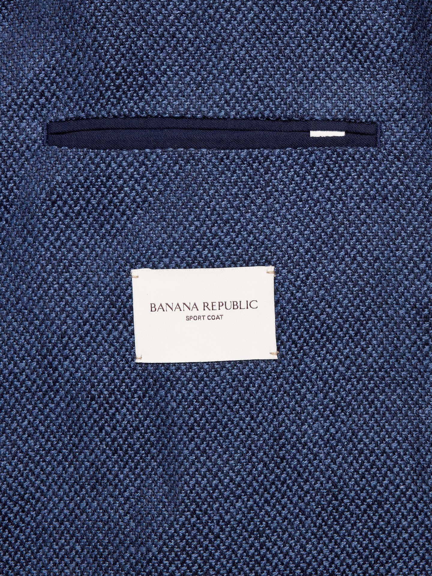 L'image numéro 6 présente Blazer sport en lin bleu à chevrons