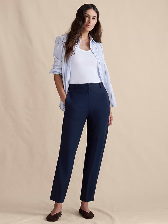 Ultra High-Rise Modern Slim City Stretch Ankle Pant