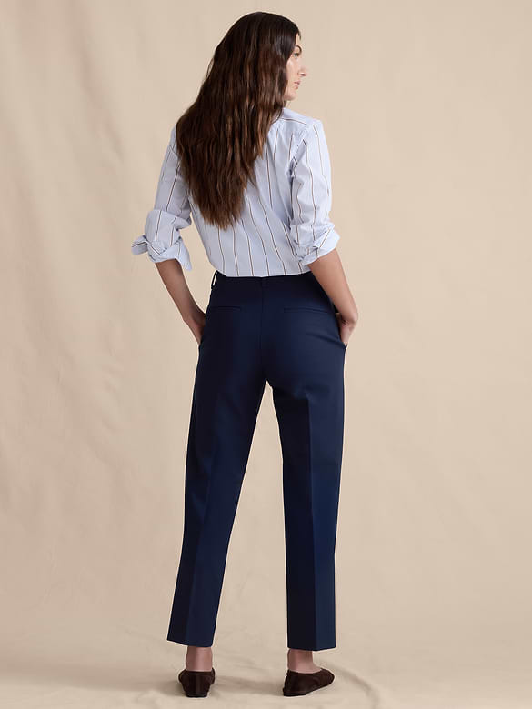 Ultra High-Rise Modern Slim City Stretch Ankle Pant