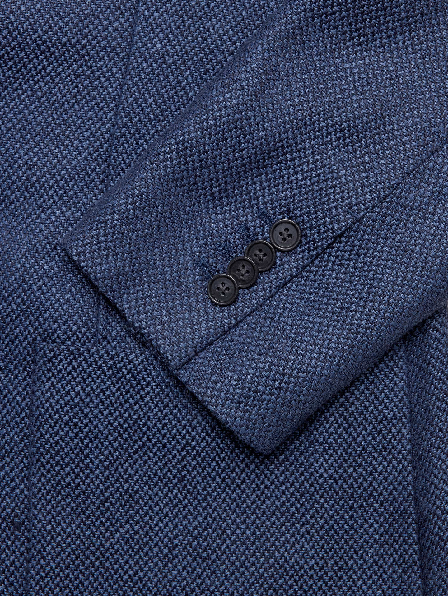 L'image numéro 7 présente Blazer sport en lin bleu à chevrons