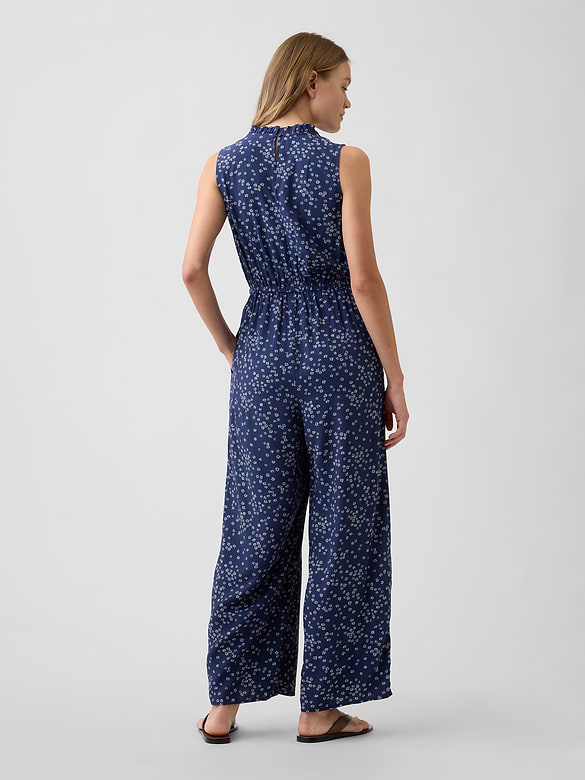 Sleeveless Wide-Leg Jumpsuit