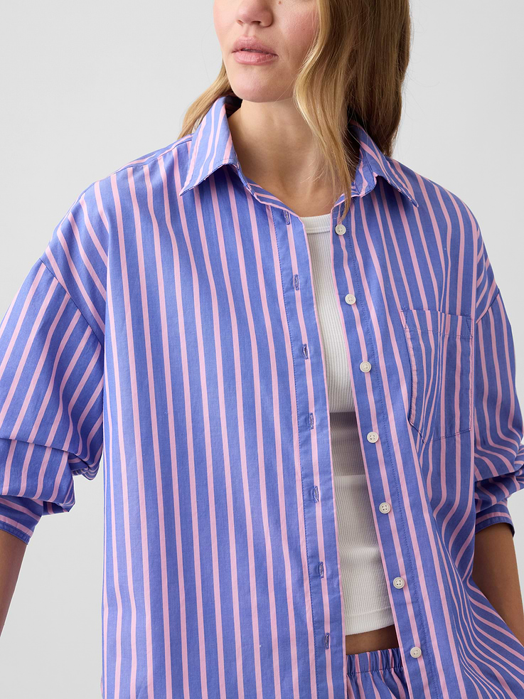 Image number 4 showing, Oversized Shirt in Poplin