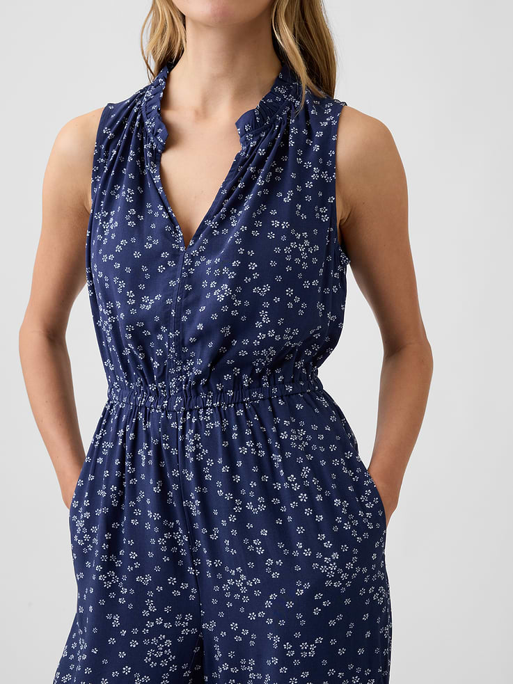 Image number 3 showing, Sleeveless Wide-Leg Jumpsuit