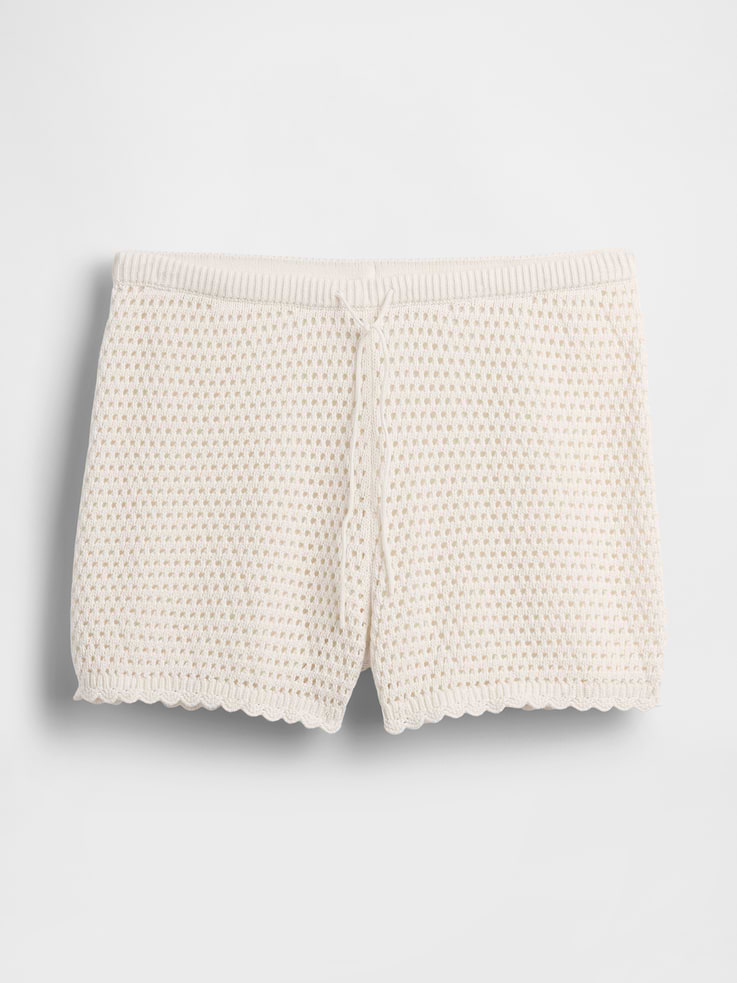 Image number 6 showing, 100% Cotton Crochet Easy Shorts