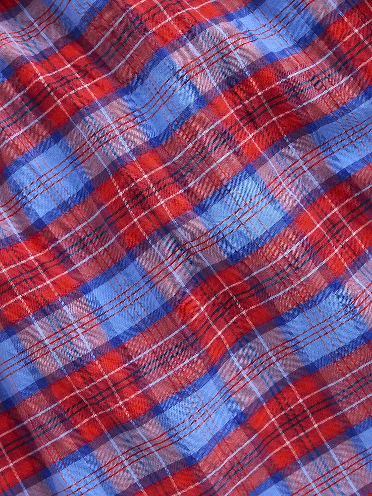 Image number 7 showing, 4" Seersucker Plaid Boxer Shorts