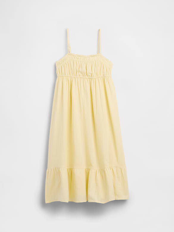 Kids Cotton Gauze Midi Dress