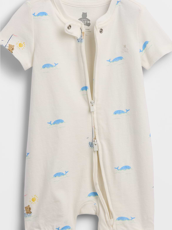 Baby First Favorites Organic Cotton Shorty One-Piece