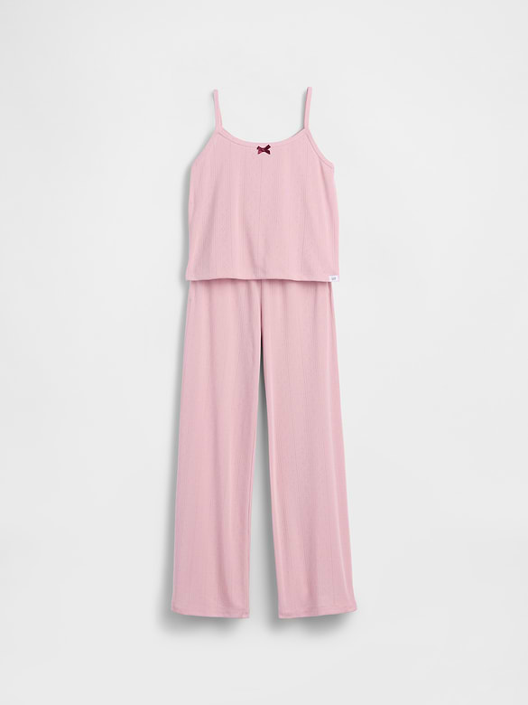 Kids Recycled Pointelle Tank PJ Set