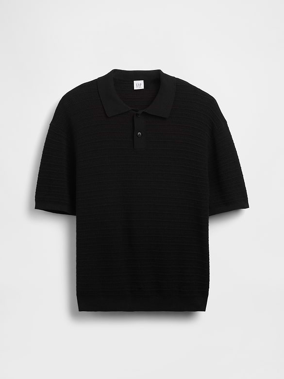 Kids 100% Cotton Relaxed Polo Sweater Shirt