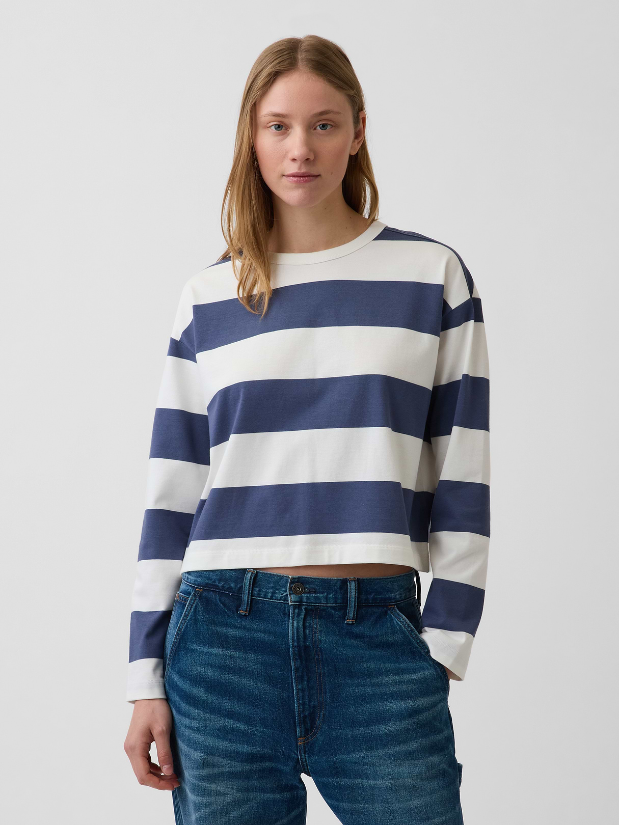 Gap Knit Oversized Crop T-Shirt (4)