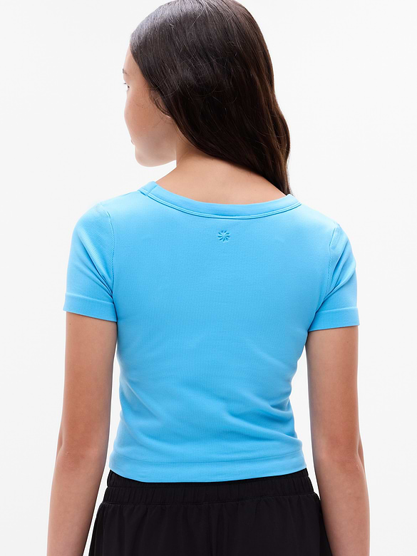 Athleta Girl Rise Above Rib Scoop Tee