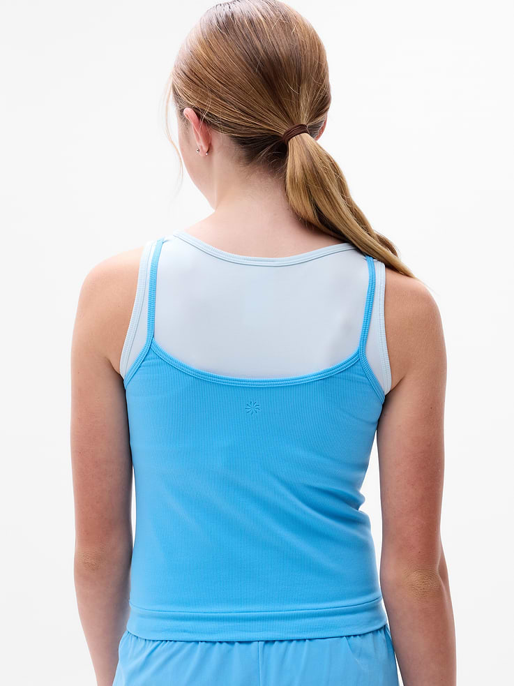 Image number 3 showing, Athleta Girl Rise Above Rib Double Up Tank