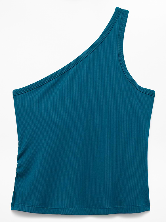 Signature Rib Asym One Shoulder Support Top