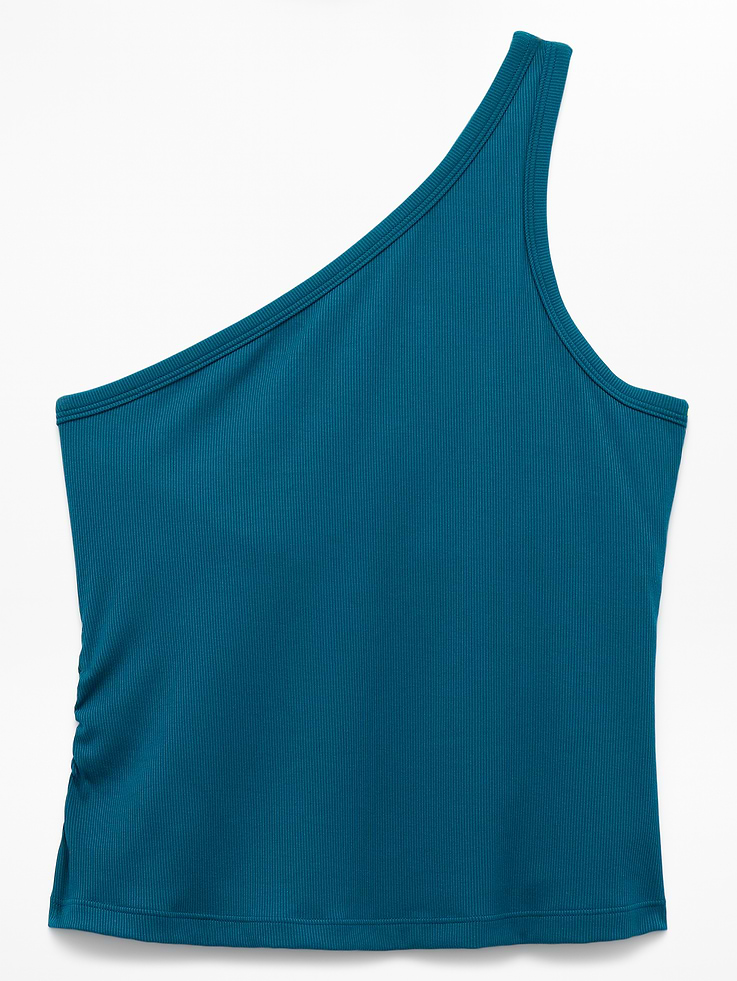 Image number 7 showing, Signature Rib Asym One Shoulder Support Top
