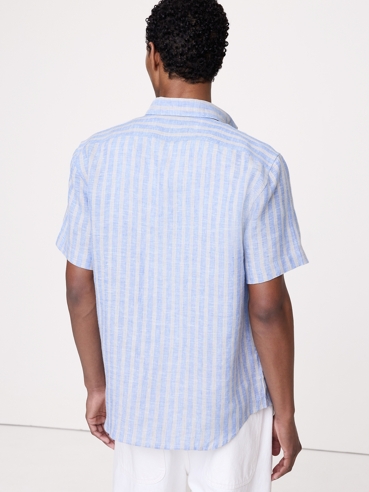 Standard-Fit Linen Short-Sleeve Shirt | Banana Republic