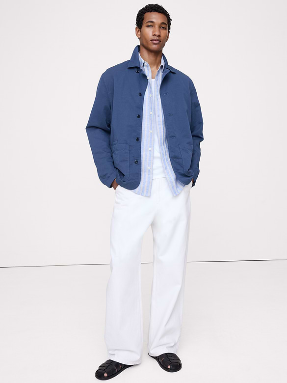 Standard-Fit Linen Short-Sleeve Shirt