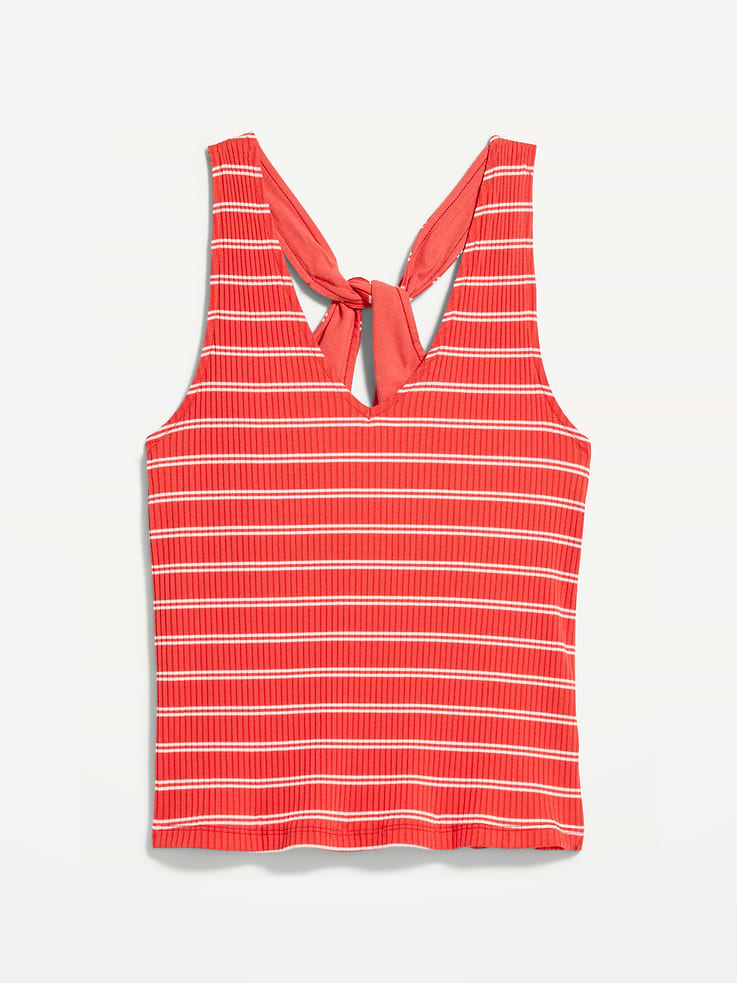 Image number 4 showing, Sleeveless Ribbed Loop-Back Tank Top
