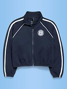 Image number 2 showing, Dynamic Fleece USA Full-Zip Graphic Jacket for Girls