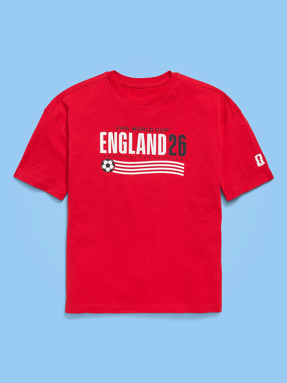 FIFA World Cup 26™ England Oversized Graphic T-Shirt for Boys