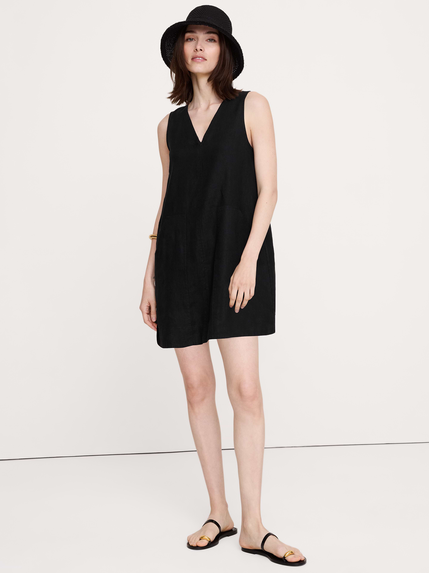Image number 1 showing, Linen Shift Dress