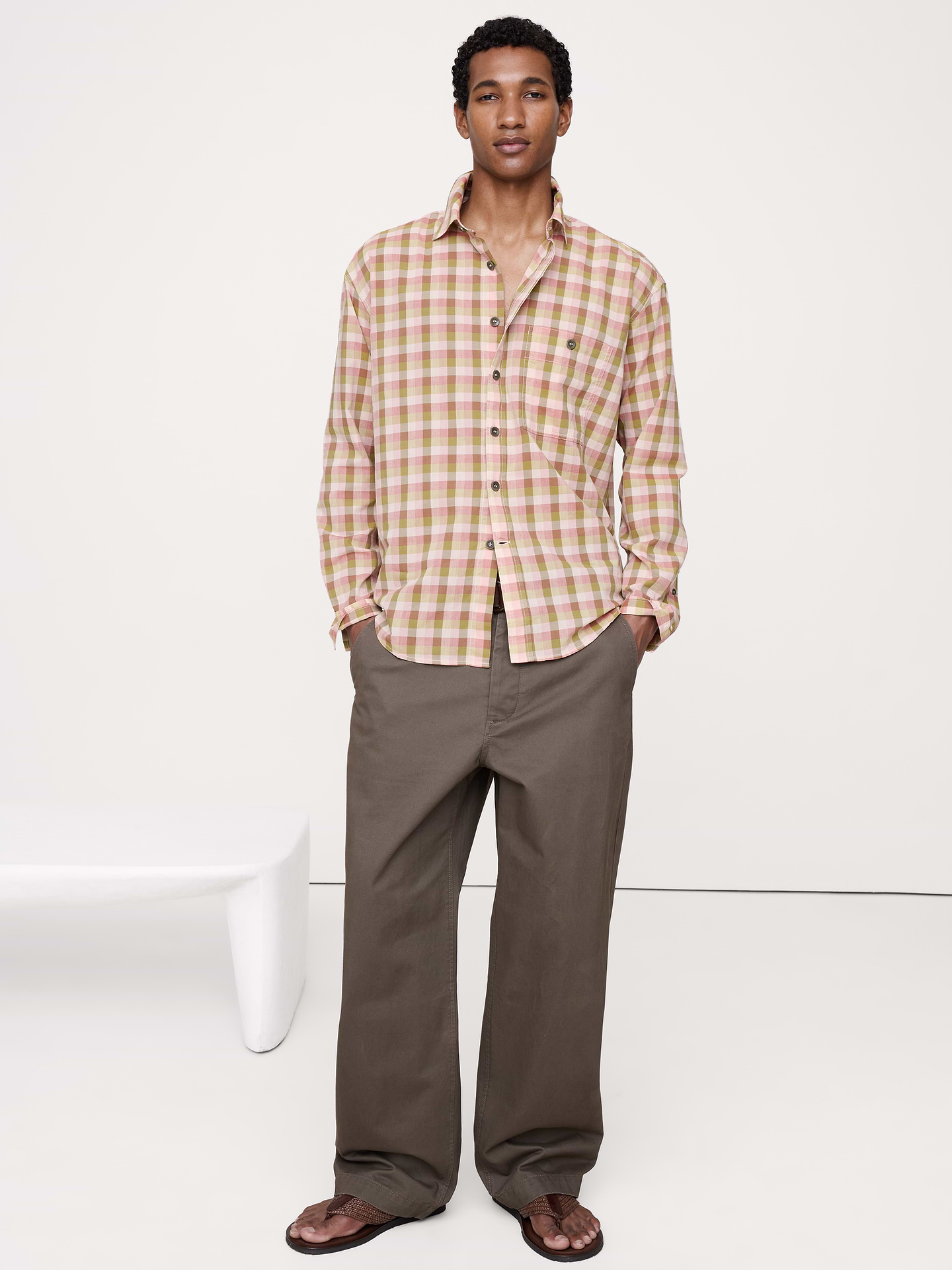 Image number 1 showing, Relaxed-Fit Summerweight Cotton Shirt