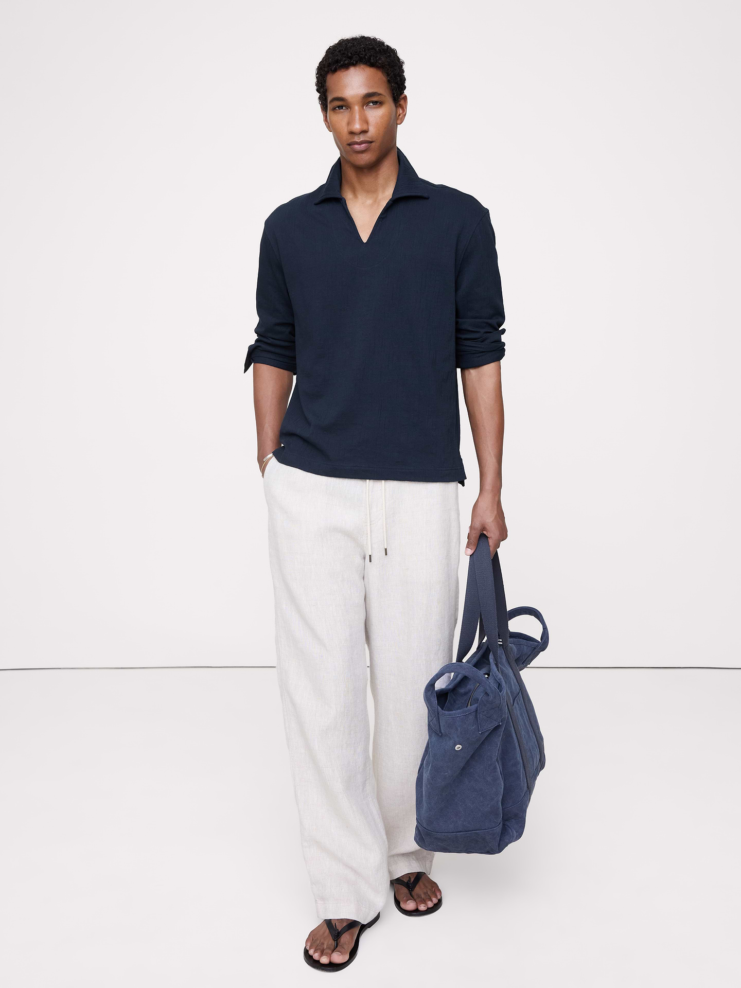 L'image numéro 1 présente Polo en jacquard