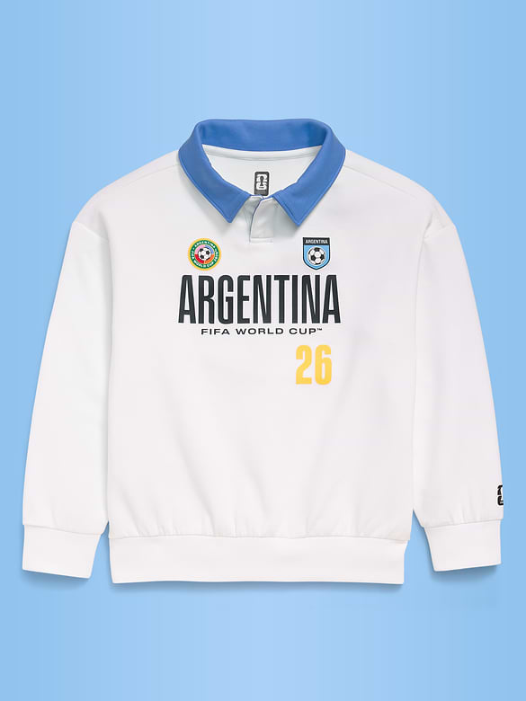 FIFA World Cup 26™ Argentina Dynamic Fleece Collared Graphic Sweatshirt for Kids