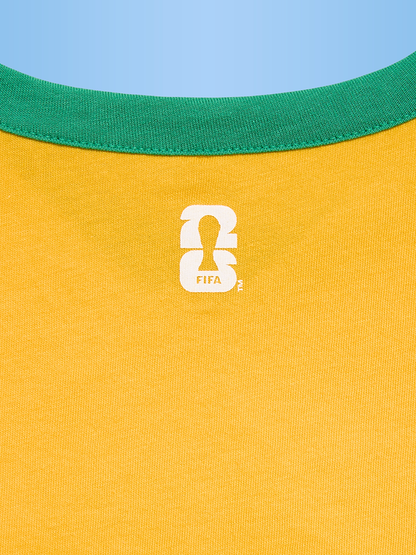 FIFA World Cup 26™ Brazil Smocked Graphic T-Shirt for Girls