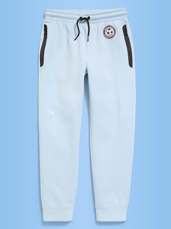 Pantalon de jogging en Molleton dynamique à imprimé de soccer pour garçon