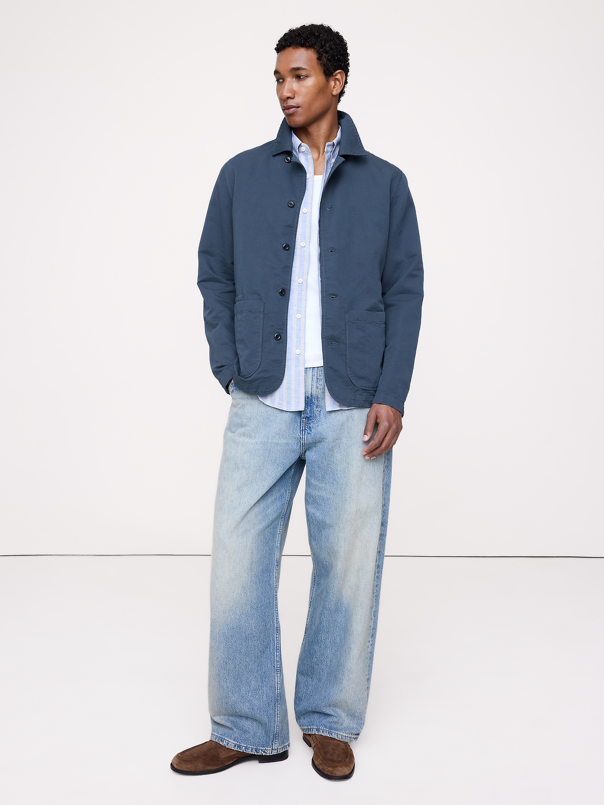 Italian Linen-Cotton Shirt Jacket | Banana Republic