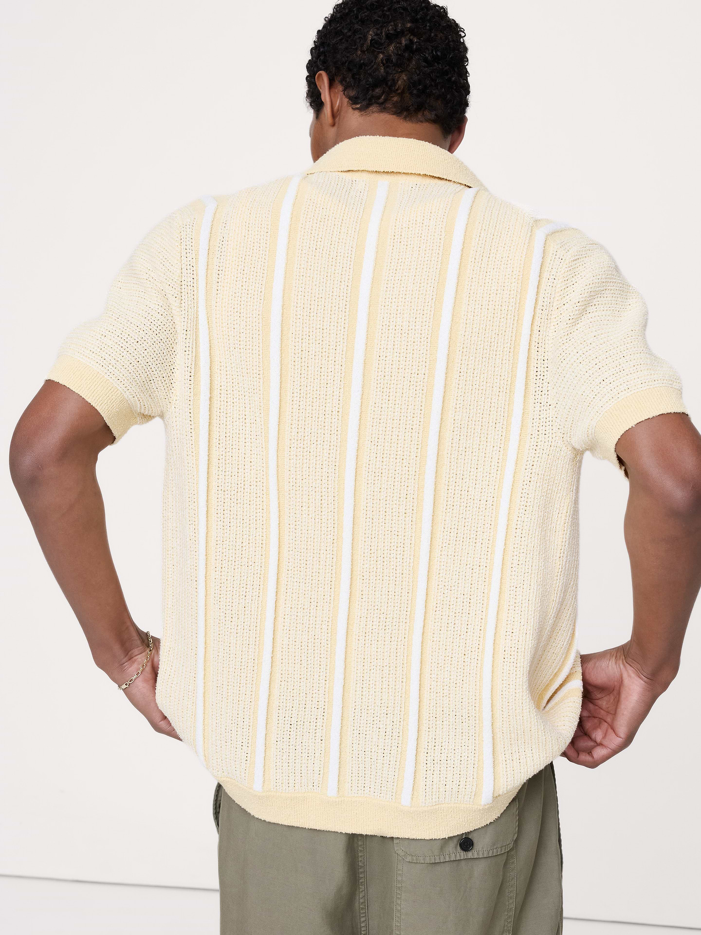 Image number 3 showing, Textured Stripe Sweater Polo