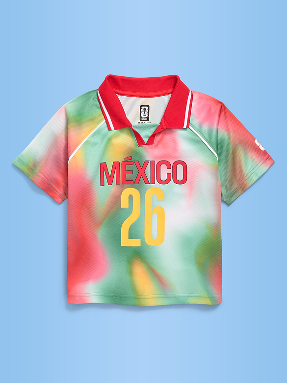 T-shirt à col en jersey Coupe du monde de la FIFA 26™, Mexique unisexe pour tout-petit