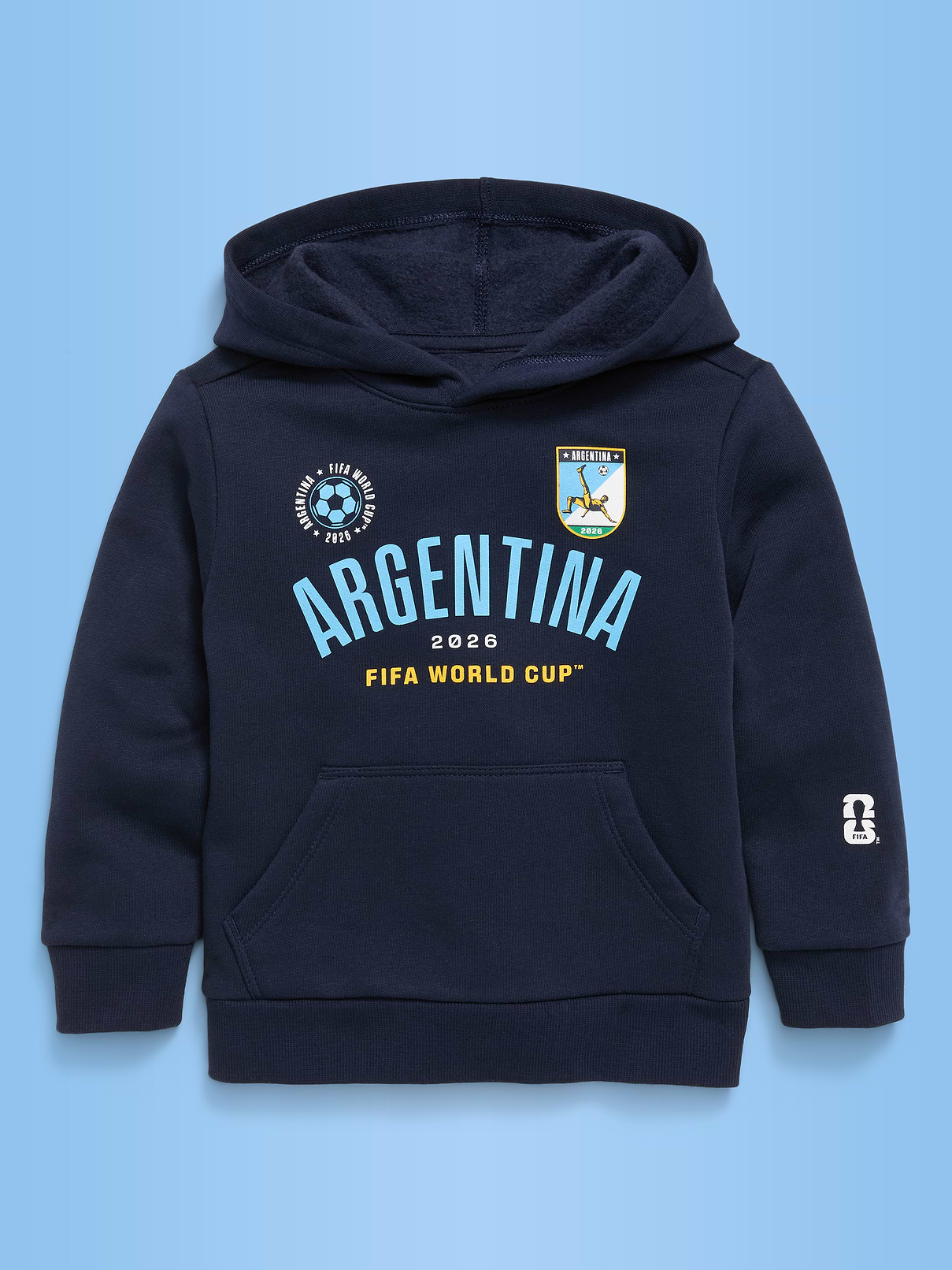 L'image numéro 2 présente Chandail à capuchon surdimensionné de la Coupe du monde de la FIFA 26™, Argentine pour tout-petit