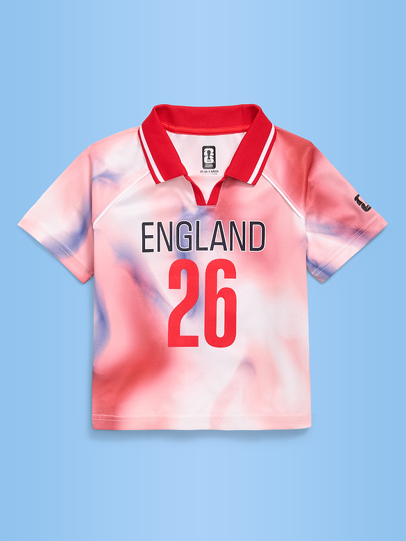 T-shirt à col en jersey Coupe du monde de la FIFA 26™, Angleterre unisexe pour tout-petit
