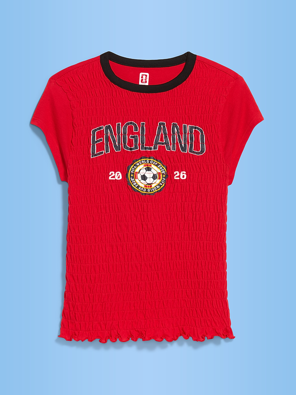 FIFA World Cup 26™ England Smocked Graphic T-Shirt for Women