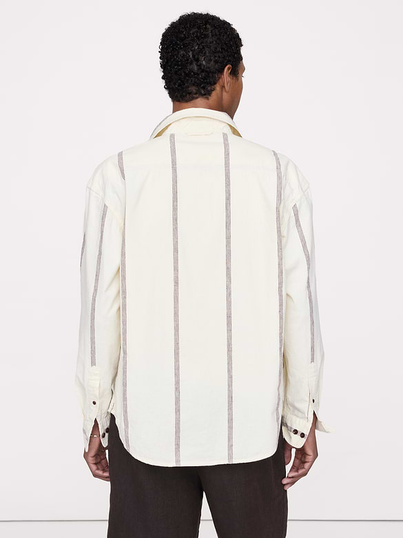 Relaxed-Fit Cotton-Linen Neps Shirt