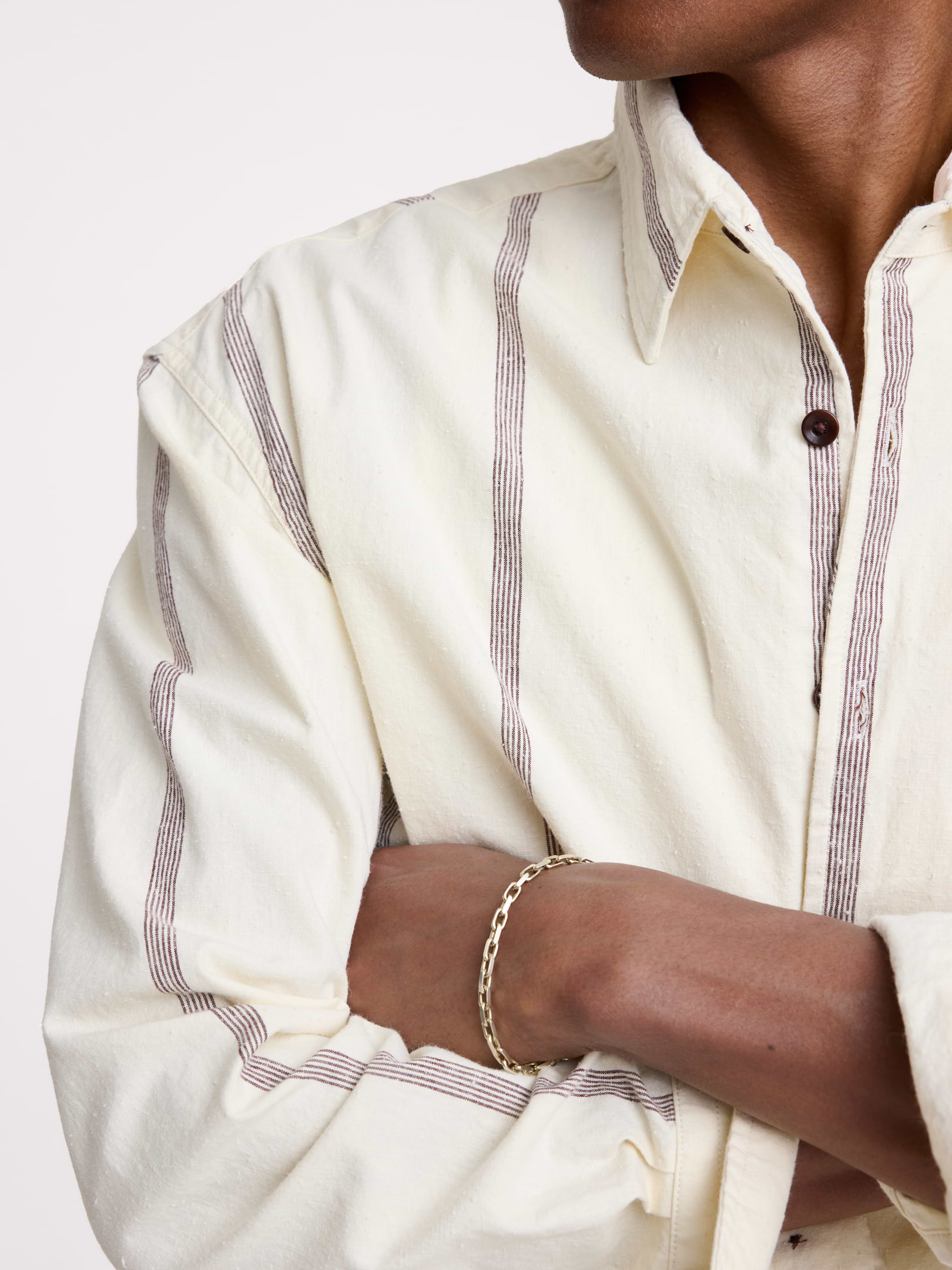 Relaxed-Fit Cotton-Linen Neps Shirt | Banana Republic