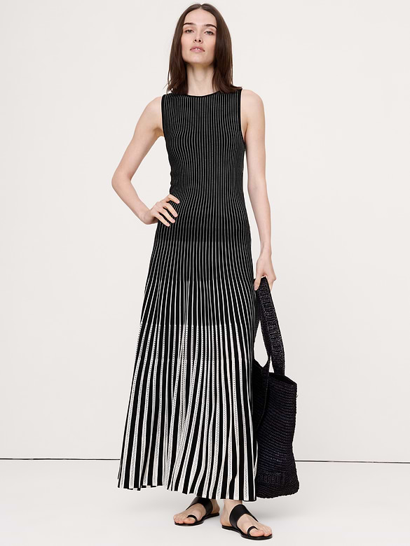 Sculpted Eyelet Maxi Dress