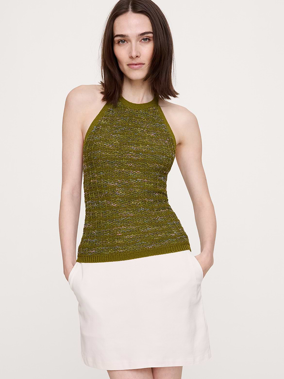 Tie-Neck Halter Tank