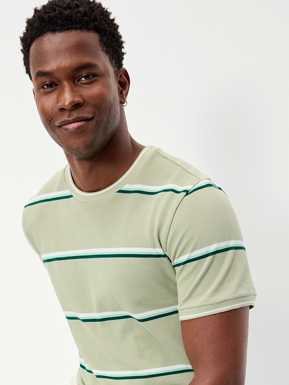 Crew-Neck Pique T-Shirt