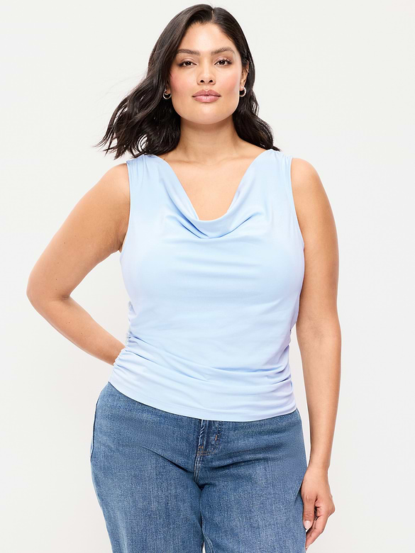 Asymmetrical Side-Cinch Tank Top