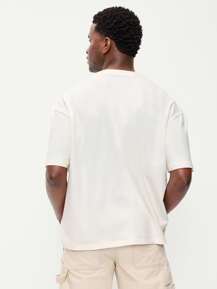 Image number 2 showing, Oversized Heavyweight Garment-Washed T-Shirt