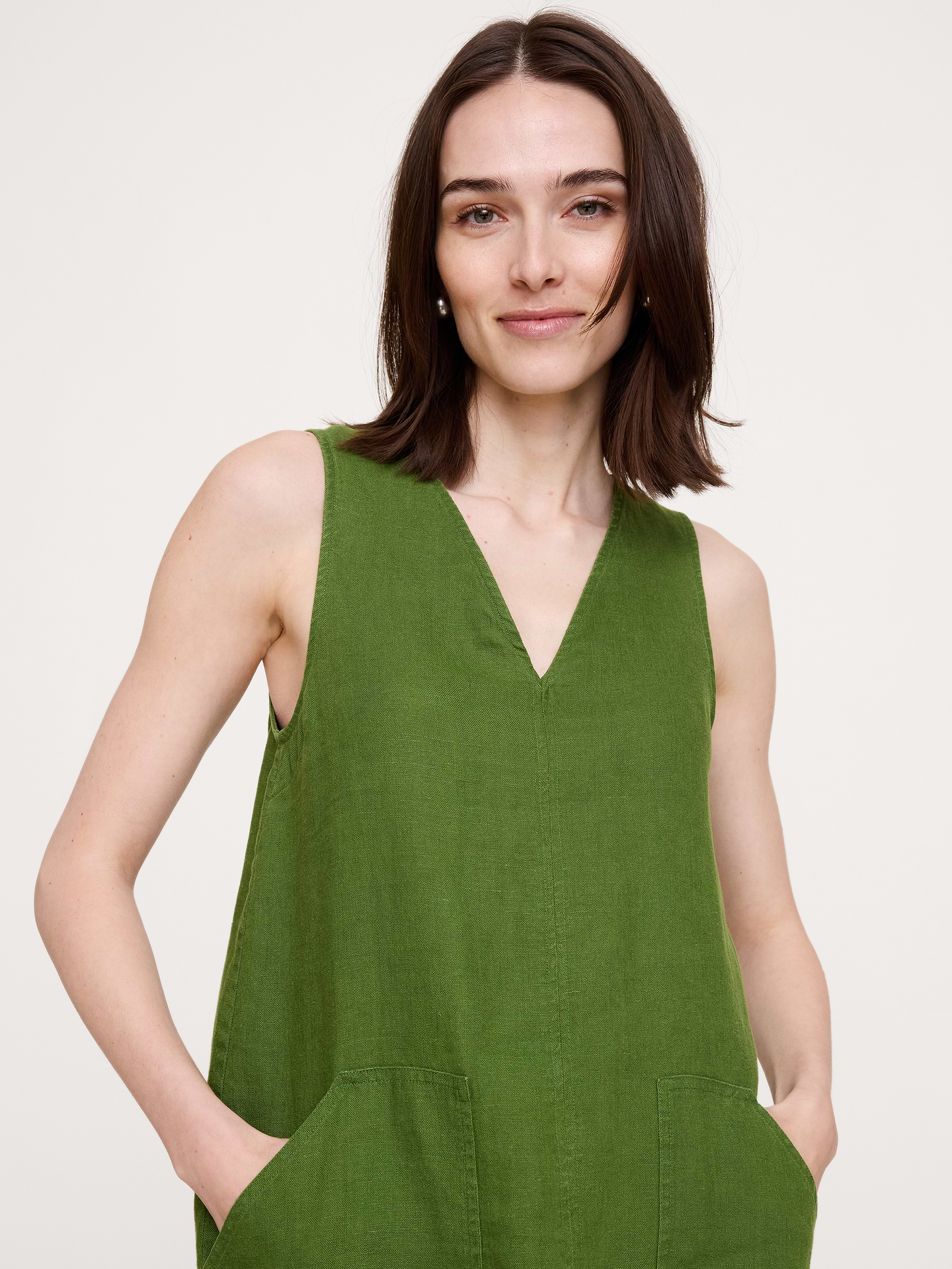 Image number 8 showing, Linen Shift Dress