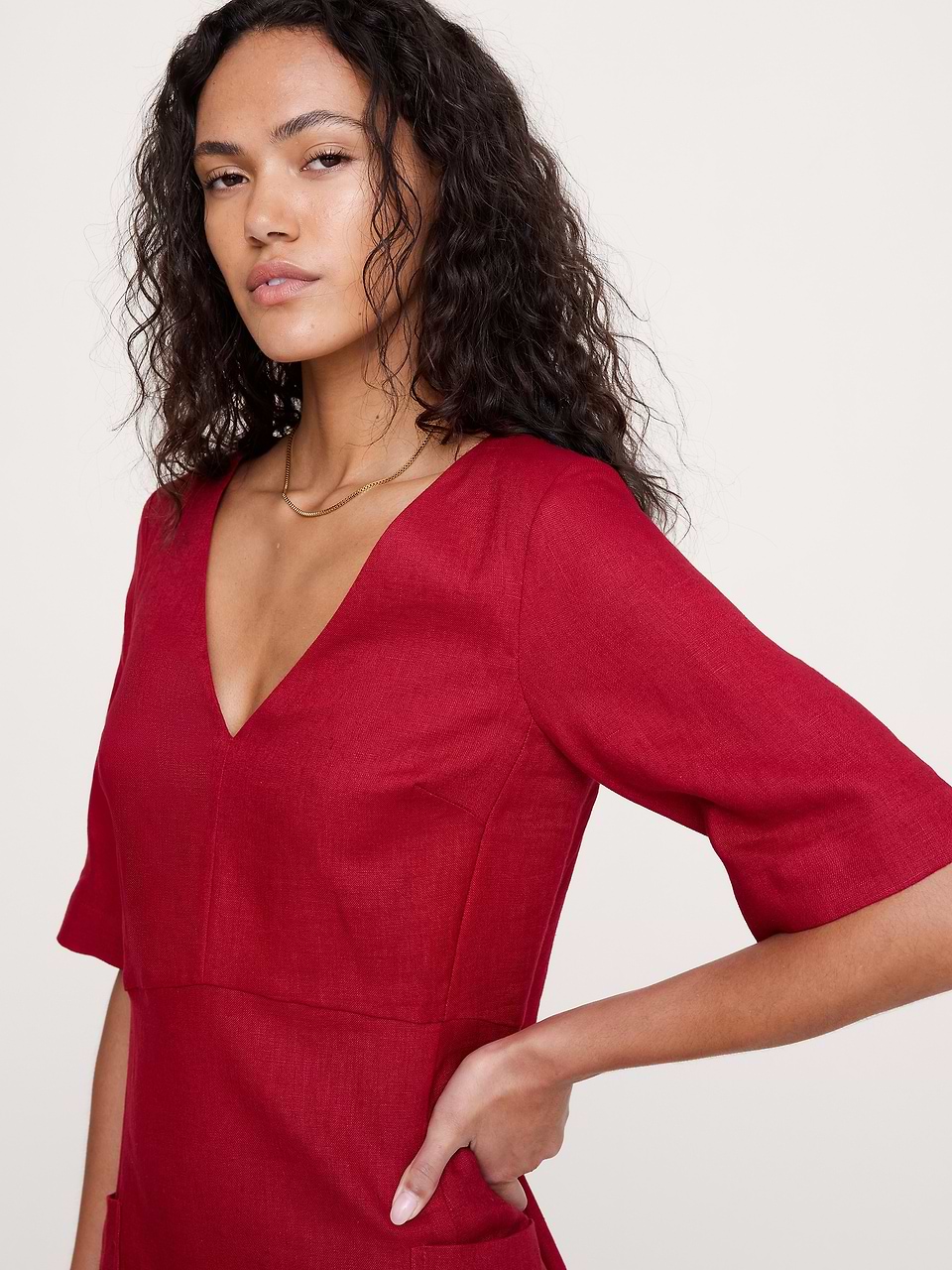 gala dress red Scarlet Gown– Teuta Matoshi Size: L Short Dress for Women Women's Clothing Size:Large Floor length hem Pockets