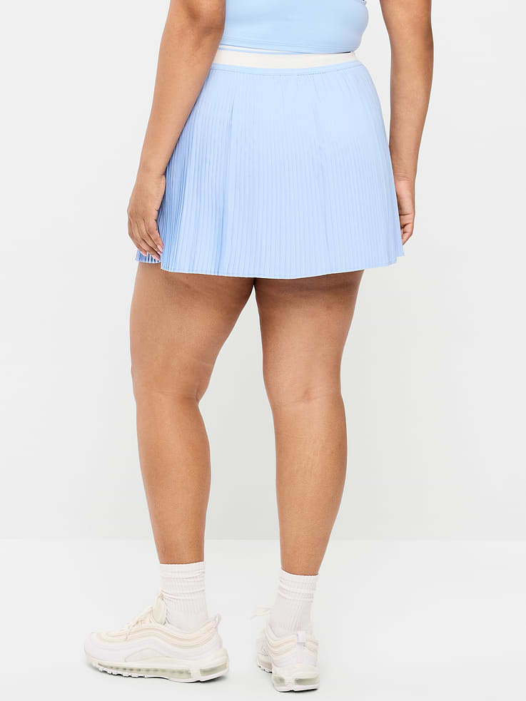 Image 5 de 7, Jupe-short à plis fins à taille très haute