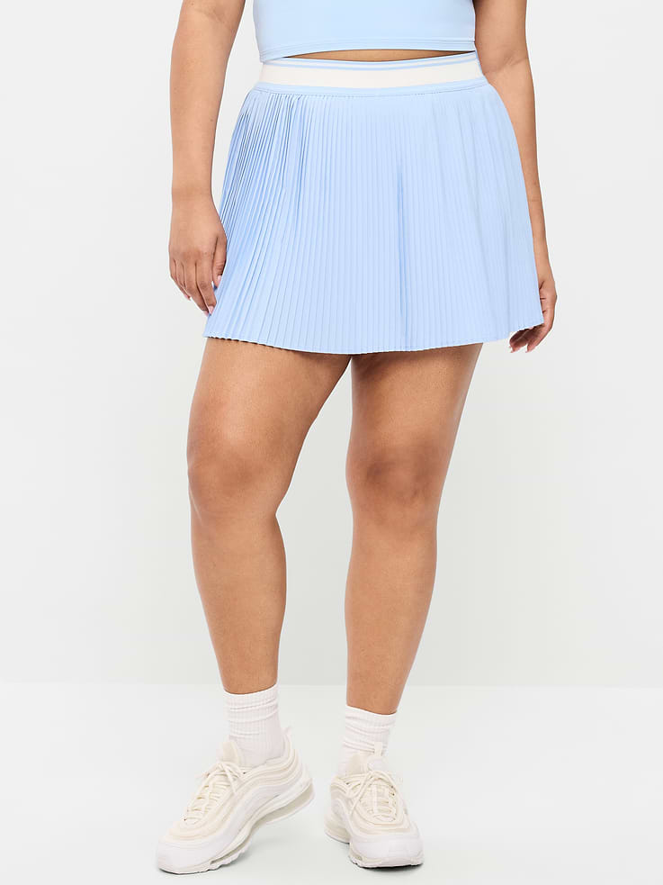 Image 3 de 7, Jupe-short à plis fins à taille très haute