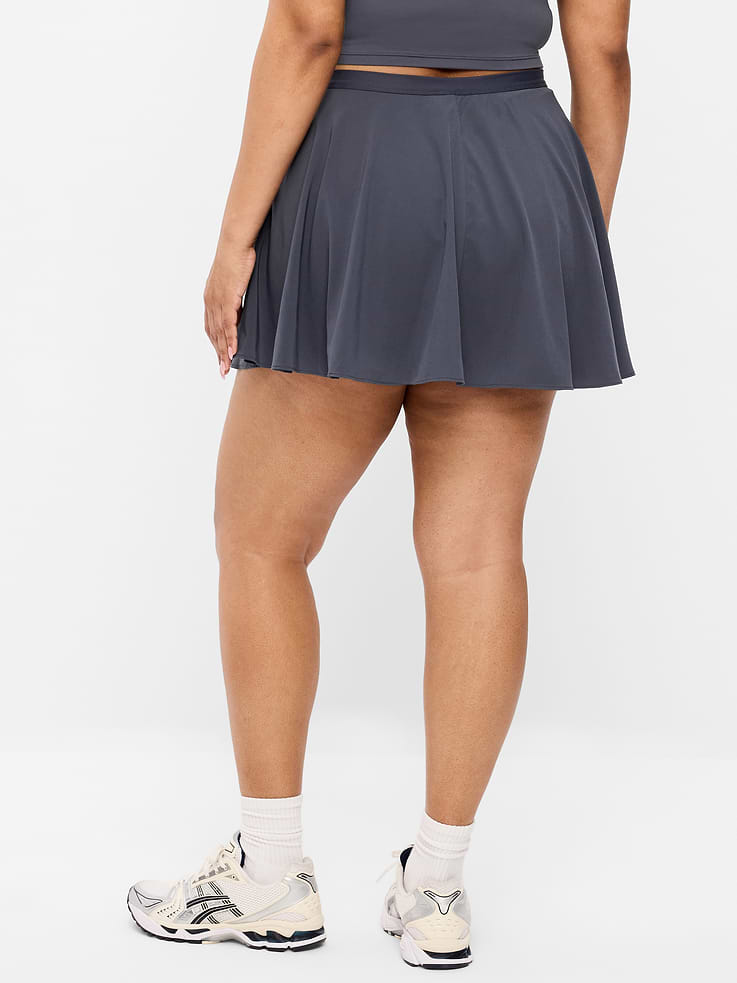 Image 4 of 6, Extra High-Waisted Stretch Woven Swing Skort