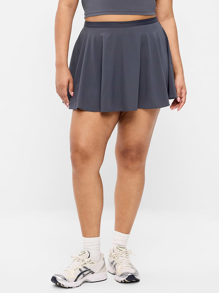 Image 3 of 6, Extra High-Waisted Stretch Woven Swing Skort