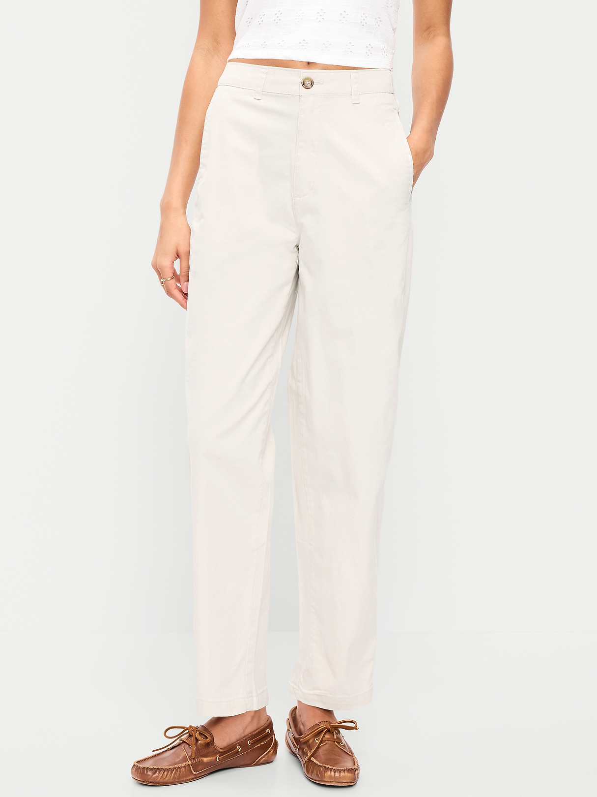 ★新品★HIGH WAIST CHINO PANTS High-Waisted OGC Chino Tapered Straight Pants | Old Navy